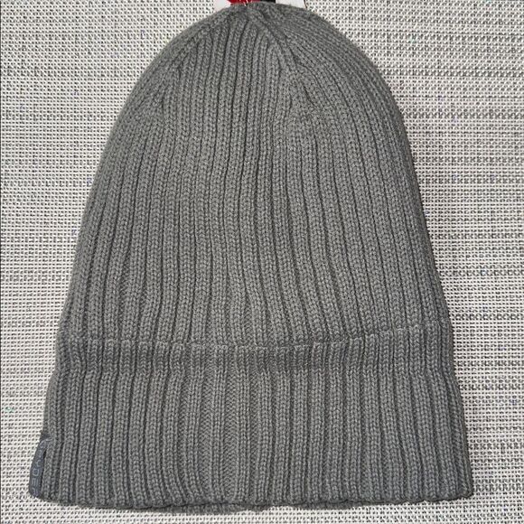 SPYDER OS Women’s Unisex Gray Fleece Lined Ribbed Knit Scull Cap Beanie Hat main image 10